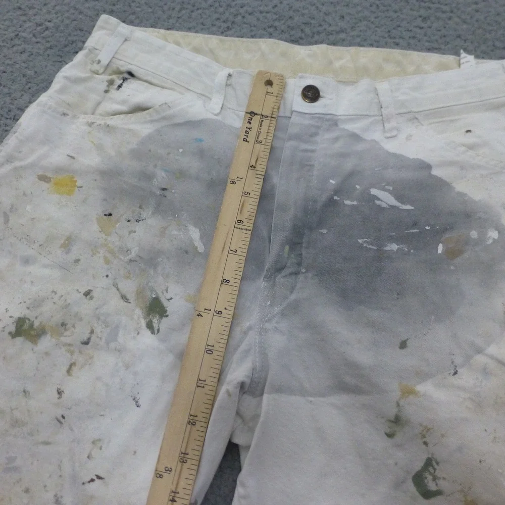 Dickies Painter Pants Mens 34x34 White Distressed Sherwin Williams Splatter